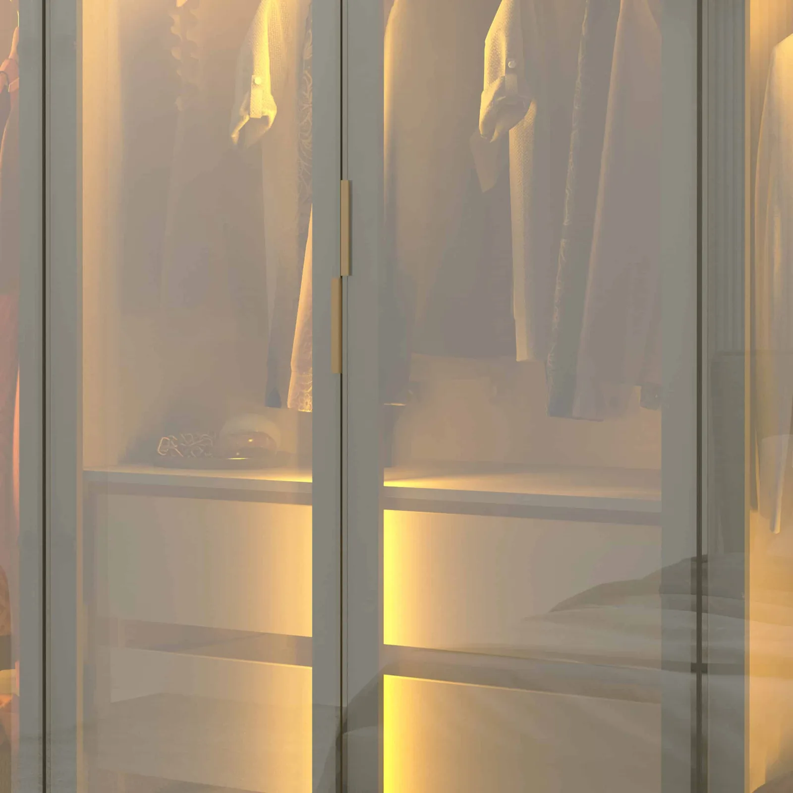 Guarda-Roupa Innova 6 Portas Reflecta com LED